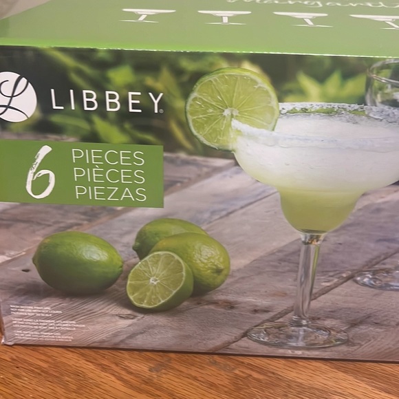 New ⛱️Set of 6 Margarita Glasses - Picture 4 of 12